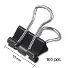 Staples Micro Metal Binder Clips Black 1/2" Size with 1/8" Capacity 15340 - 4 of 4