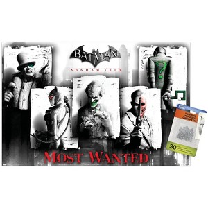 Trends International DC Comics VIdeo Game - Arkham City - Most Wanted Unframed Wall Poster Prints - 1 of 4