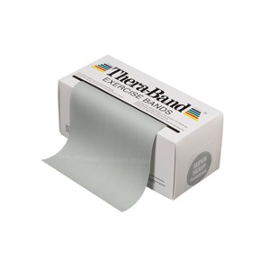 THERABAND Resistance Bands, 6 YD Roll, Silver, Super Heavy Thickness, 7.3 LBS Resistance, Level 6 - 1 of 4