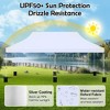 Tangkula 10 x 20FT Pop-up Canopy Tent Folding Instant Sun Shelter w/ 3 Adjustable Heights - 4 of 4
