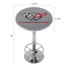 Corvette - Bar Table with Footrest by Trademark Gameroom - 2 of 4