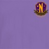 Juniors Womens Wednesday Small Nevermore Crest T-Shirt - 2 of 4