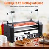 Electric 12 Hot Dog Sausage 5 Roller Grill Cooker Warmer Machine - 3 of 4
