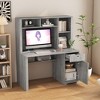 CENGHU Computer Desk with Hutch & Bookshelf, Executive Design for Teens and Home Office, Includes Drawers, AC Outlets, and USB Charging Ports - 4 of 4