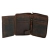 CTM Men's Hunter Leather Zip-Around Bifold Chain Wallet - 3 of 4