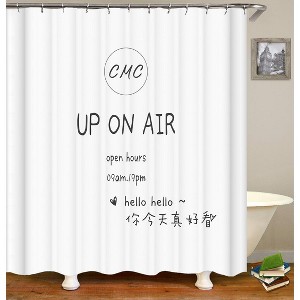 Up On Air Shower Curtains for Bathroom Waterproof Fabric Bath Curtain Durable Soft Stylish Bathroom Decor 72x72 Inch - 1 of 1