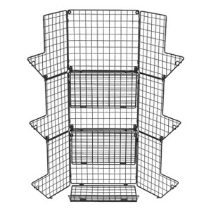 Sorbus Wall Mounted basket organizer for kitchen and more - 1 of 4