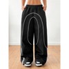 Clotth Womens Wide Leg Cargo Pants Y2k Baggy Parachute Sweatpants Casual Streetwear Loose Rave Pants High Street  Design Trousers - 4 of 4