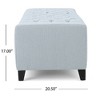 Kumasinova 51" Tufted Top Ottoman with Storage, Versatile as Storage Bench, Foot Stool, Entryway Bench, Ottoman Bench for Living Room & Bedroom - 4 of 4