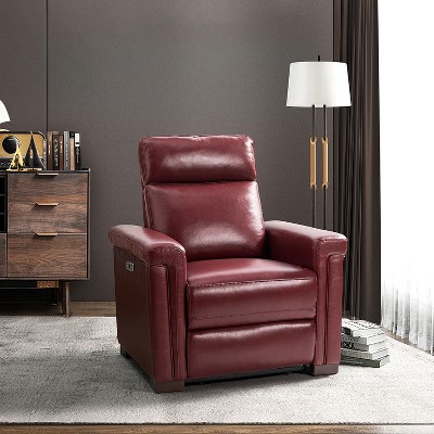 Power Recliner Chair With Split Back And Pillow Top Cream - Benzara : Target