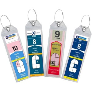 Highwind Cruise Luggage Tag Holder for Suitcases-4 Pack, Clear - 1 of 4