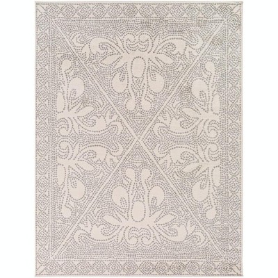 Mark & Day Vosberg 7'10"x10' Rectangle Woven Indoor Area Rugs Light Gray: Stain-Resistant Trellis Pattern, Traditional Style