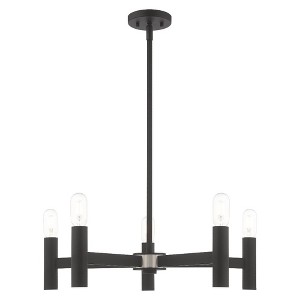 Livex Lighting Copenhagen 5 - Light Chandelier in  Black - 1 of 4