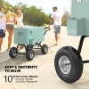 VINGLI 80 Quart Wagon Rolling Cooler Ice Chest, w/Long Handle and 10" Wheels - 3 of 4