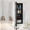 VEVOR Medicine Cabinet, 16 x 24 inch,  Aluminum Frame Bathroom Wall Cabinet, 2-layer Adjustable Shelves, Black - 2 of 4