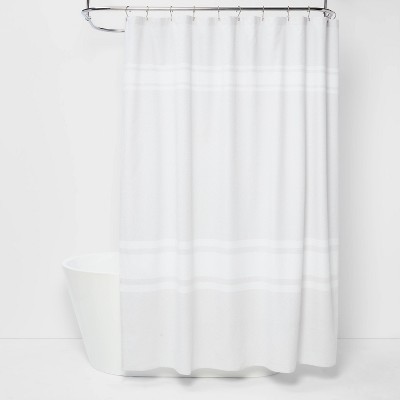 Newport Striped Shower Curtain Gray - Threshold™