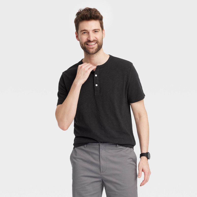 Men's Short Sleeve Henley Shirt - Goodfellow & Co™, 1 of 5