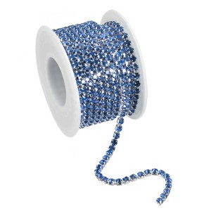 Unique Bargains DIY Bag Clothing Decoration Crystal Rhinestone Sew on Close Claw Chain Trim - 1 of 4