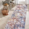 Machine Washable Area Rug Low Pile Non Slip Modern Abstract Rug Foldable Stain Resistant Carpet for Living Room Bedroom Indoor Ultra Thin Mat - 4 of 4