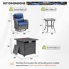 Gymojoy  Outdoor 5 Inch Gliders Chairs with Fire Pit Table Patio Funiture - 2 of 4