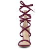 Allegra K Women's Open Toe Strappy Lace Up Stiletto High Heel Sandals - 2 of 4