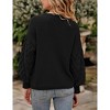 BLUEMING Girls' Chunky Ribbed Knit Sweater - Cozy Oversized Long Sleeve Pullover Sweater Top - 4 of 4