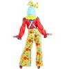 HalloweenCostumes.com Women's Posh Polka Dot Clown Costume | Colorful Circus Jester Outfit with Collar and Hair Bow - 2 of 4
