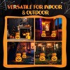 Syemin Decorative Holiday Scene Props 2pcs 3FT Halloween Collapsible Pumpkin Decorations, Halloween Decor Inflatable, Multicolored, 16.54"*16.54"*36" - 4 of 4