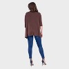 24seven Comfort Apparel Womens Elbow Sleeve Open Cardigan - 2 of 3