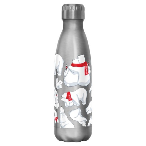 Coca Cola Christmas Drink In Bottles Stainless Steel Water Bottle - White -  17 Oz. : Target