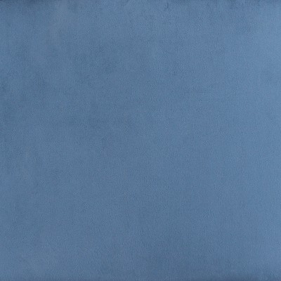 High-Back Contemporary Blue Velvet Side Chair with Walnut Metal Legs