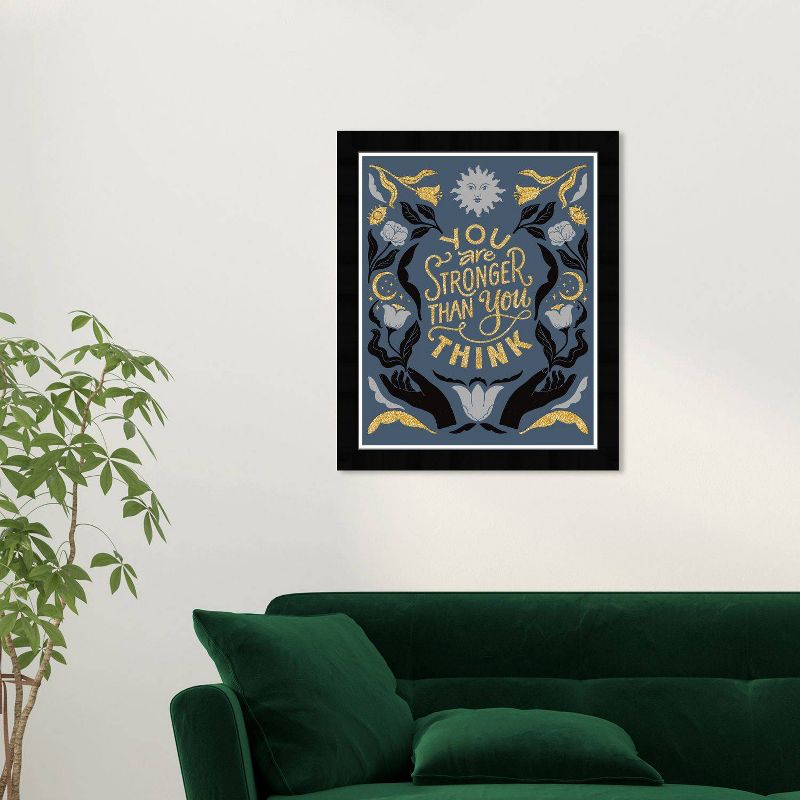 15&#34; x 21&#34; Motivational II Typography and Quotes Framed Wall Art Print Blue - Wynwood Studio, 4 of 8