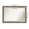Amanti Art Driftwood Tan Beveled Wood Framed Bathroom Vanity Wall Mirror - 3 of 4