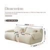 SKRAN Sofa In A Box, Memory Foam 2-Seater Couch Cloud Boneless Sectional Couches With Deep Seat, No Assembly Required, Couch For Living Room - 3 of 4