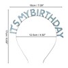 Unique Bargains Women's Classic Rainbow Birthday Headband 7.09"x6.69" Blue 1 Pc - 3 of 4