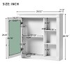 SEVOBAL Bathroom Storage Cabinet Wall Mounted Medicine Cabinet with Mirror Soft Closing Hinges, White, 29.52"*7.12"*28.74" - 4 of 4