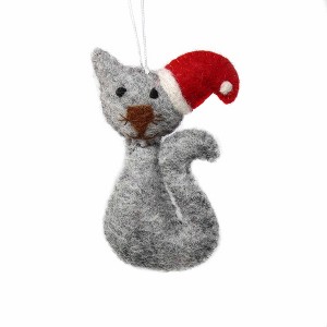 Slickblue Wool Felt Christmas Ornaments – Handcrafted in 15 Different Design Options Like Owl, Elf, and Snowman - 1 of 3