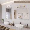 KIOTEE Rectangular Aluminum Alloy Framed and Tempered Glass Wall Bathroom Vanity Mirror in Matte Black - 2 of 4