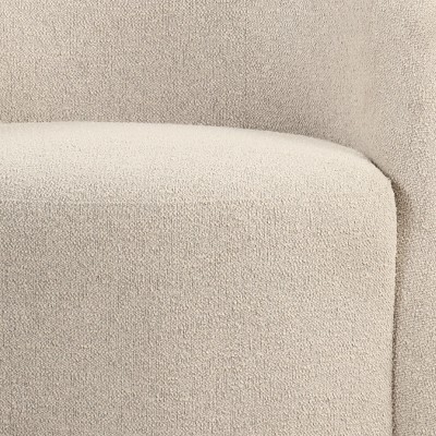 Khaki Velvet Barrel Swivel Accent Chair with Wood Frame