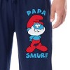 The Smurfs Men's Papa Smurf Movie Film Sleep Jogger Pajama Pants Blue - 3 of 4