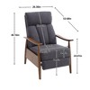 NicBex Accent Chair with Wooden Frame,Modern Arm Chair,Adjustable Recliner Chair for Bedroom,Reading Room - 3 of 4
