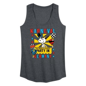Women's - Peanuts - Karneval Biggest Oldest Party Germany Graphic Racerback Tank - 1 of 4