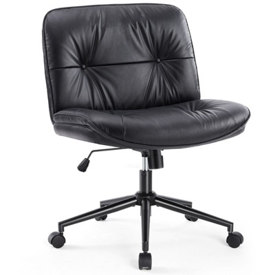 Dsvimoy Task and Office Chair Adjustable Comfort with Ergonomic Backrest for Home Office, Black, 31.9"*26.7"*37.7"