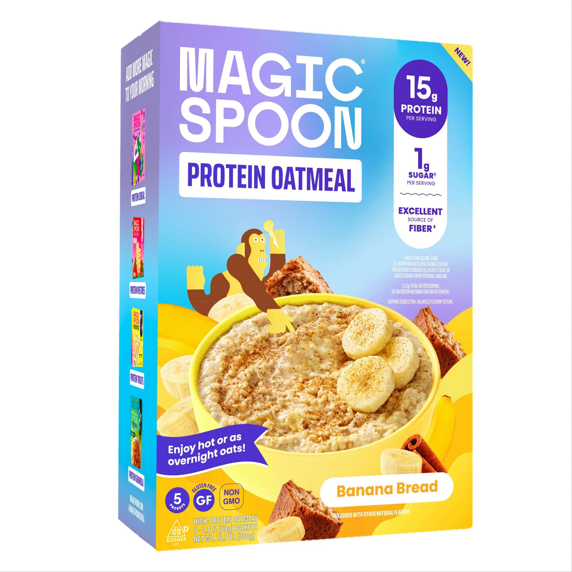 MAGIC SPOON Banana Bread Oatmeal - 10.5oz/5ct
