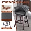 360 Degree Swivel Bar Stools, Counter Height Barstools, Modern Upholstered Bar Stools 2 pack - 3 of 4
