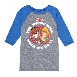 Boys' - Captain Underpants - The Hypno Ring Raglan Graphic T-Shirt - 1 of 2
