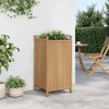 Planter Natural Bamboo Bamboo 15.7x15.7x31.5 in Decorative Inlays - 3 of 4