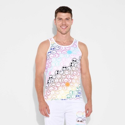 Pride Adult Smiley World Rainbow Smiles Tank Top