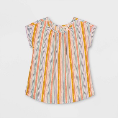 Girls' Short Sleeve Woven Top - Cat & Jack™