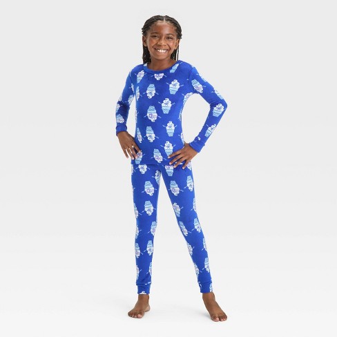 Kids 2pc Christmas Snuggly Soft Snug Fit Long Sleeve Pajama Set Cat Jack Target